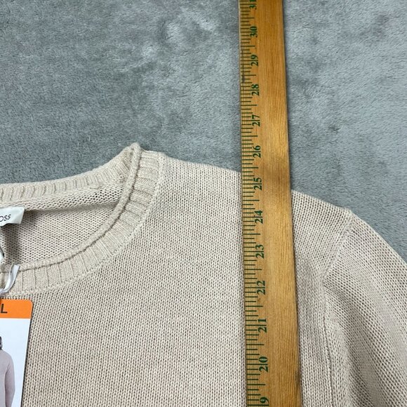 Ella Moss Womens Tan Knit Sweater XXL Polyester & Nylon Blend d0371 - Picture 4 of 7
